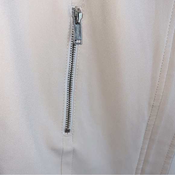 ARITZIA Babaton Redford Beige Cream Moto Zip Up Biker Best Size 4 - Picture 5 of 9